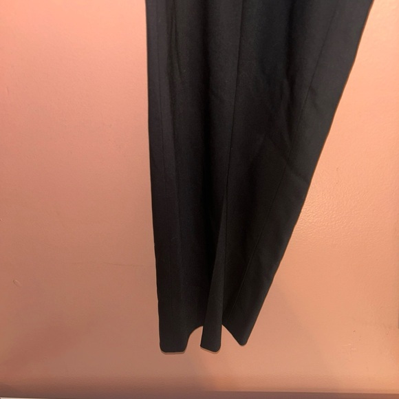 Zanella Pants Womens Size 4 Trousers Black Wool Blend Stretch Flat Front - Picture 4 of 9